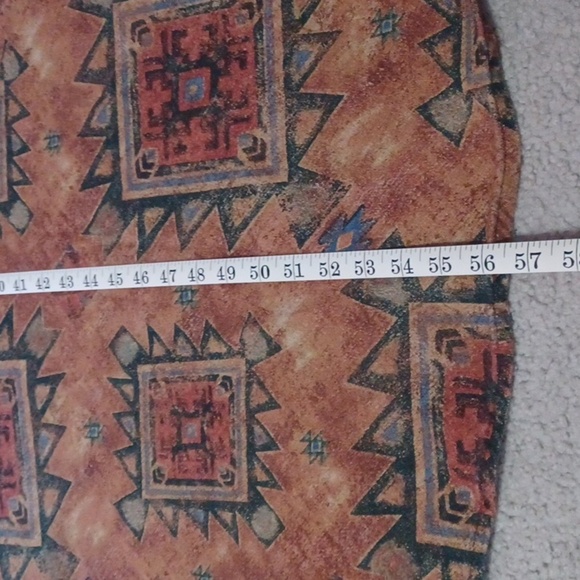 Southwestern Patterned Round Tablecloth - Picture 2 of 9